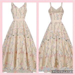 Embroidered flower dress